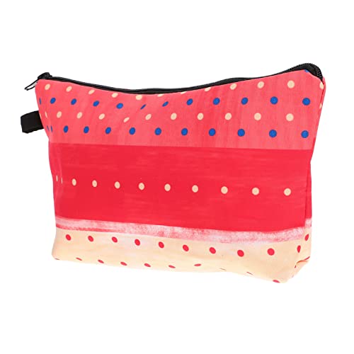 Gatuida Kosmetiktasche mit Reißverschluss Tragbare Schminktasche im Niedlichen Punkten Design Vielseitiger Organizer für Kosmetik und Alltagsgegenstände für Damen und Reisen von Gatuida