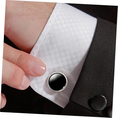 Gatuida Kragenknopf G Muster Abnehmbarer Manschettenknopf für Herren Glänzendes Design mit Galvanik Technologie für Anzüge und Formelle Anlässe Einfach zu Reinigen von Gatuida