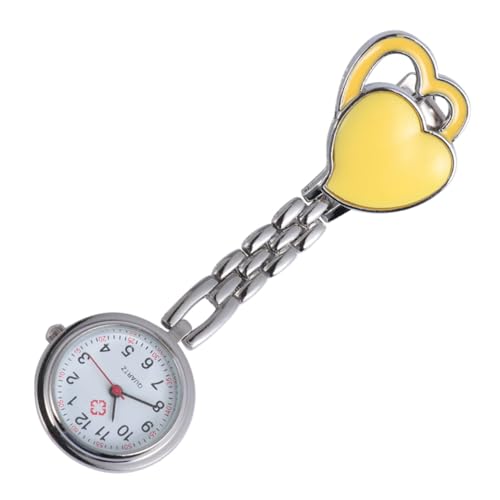 Gatuida Hängende Uhr Herzförmig Modisch Kreative Taschenuhr Dekorativ Gebrauch Gelb Langlebige Materialien Geschenk Kleidung Gefühl Laune Design Details Informationen von Gatuida