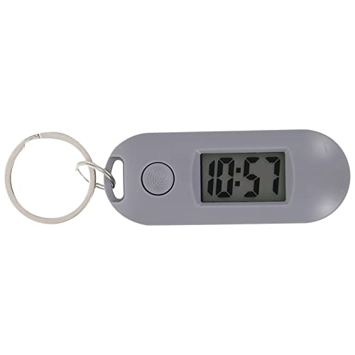 Gatuida Krankenschwester Uhren Digital Keychain Watch Tragbarer Schlüsselbund Taschenuhr Schülern Schlüssel Ring Uhr Taschenuhr Key Chain Kids Electronic Watch mit Schlüsselkette Grau Schwesternuhr von Gatuida