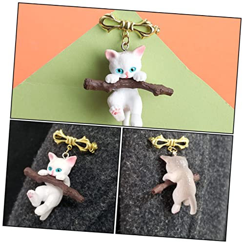 Gatuida Kreative Katzenbrosche Resin und Legierung Stilvoller Anstecker für Kleidung Taschen Schals Modisches für Katzenliebhaber Leichter und Langlebiger Modeschmuck von Gatuida