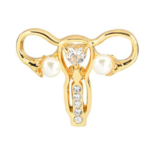 Gatuida Kreative Gebärmutter Brosche Legierung Einzigartige Damenbrosche Feministisches Accessoire für Kleidung und Taschen für Frauen Schmuck für Besondere Anlässe von Gatuida