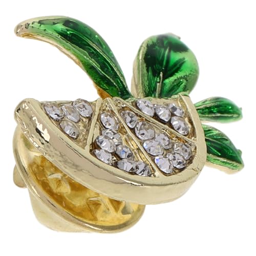 Gatuida Kreative Wassermelonen Brosche Emaille mit Strasssteinen Kleine Anstecknadel für Damen Vielseitiges Sommer Accessoire für Pullover Schals und Alltagsoutfits von Gatuida