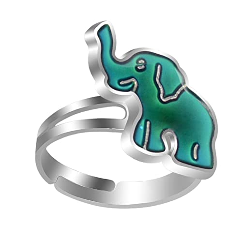 Gatuida Kreativer Cartoon Finger Ring Thermochromatischer Ring für Verstellbar Modischer Schmuck für Damen Farbwechselring für Verschiedene Anlässe als für Geburtstage und Feiertage von Gatuida