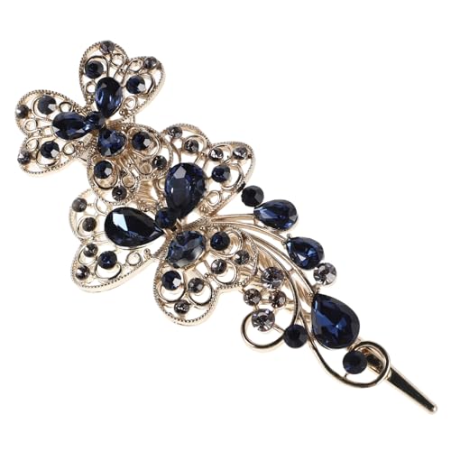 Gatuida Strass-blumen-haar-accessoires -haarspangen Für Frauen Und Mädchen Hochzeit Haar-styling-tools Metall Ornament Schmuck Pferdeschwanz Druckknopf von Gatuida