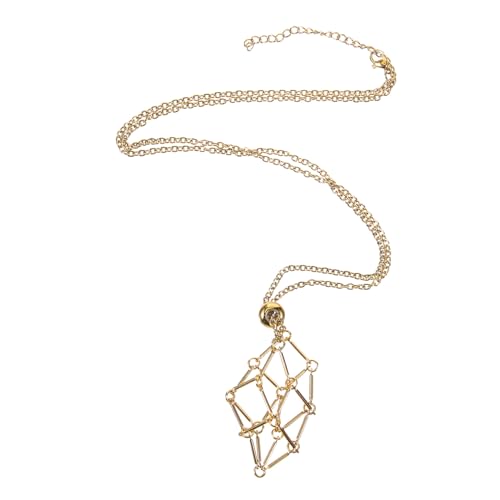Gatuida Kristallhalter Halskette Kupfer Käfig Anhänger für Naturstein Schmuckaufbewahrung Einstellbare Kette Deko und DIY Zubehör für Damen und Besondere Anlässe Gatuida Kristallhalter Halskette Kupfer Käfig Anhänger für Naturstein Schmuckaufbewahrung Einstellbare Kette Deko und DIY Zubehör für Damen und Besondere Anlässe von Gatuida