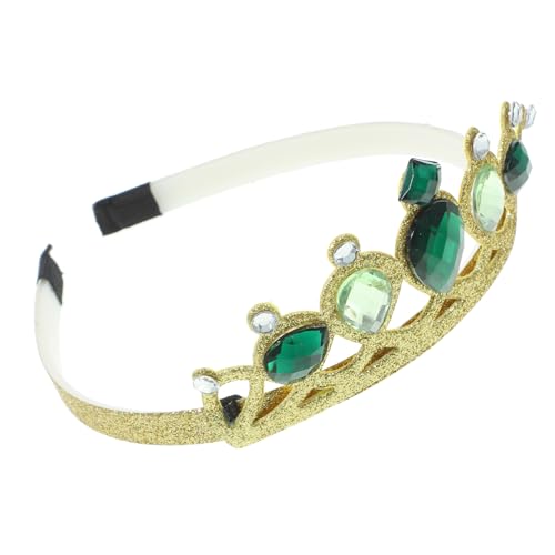 Gatuida Kronen Stirnband mit Strass für Mädchen Elegantes Haaraccessoire für Prinzessinnen für Geburtstagsfeiern Partys und Besondere Anlässe Goldene Krone von Gatuida