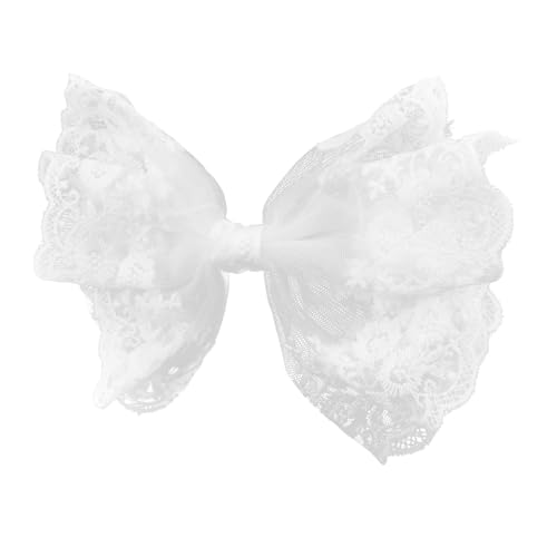 Gatuida Lace Haarklammer mit Federverschluss Kleines Weißes Haarschmuck Accessoire für Mädchen Langlebiger und Zarter Haarclip für Hochzeiten Partys Karneval und Alltagsstyling von Gatuida