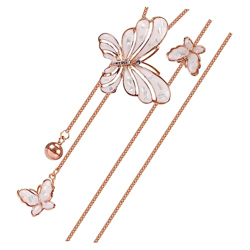 Gatuida Lange Damen Halskette mit Schmetterlingsanhänger Goldfarben Funkelnd mit Strass Modischer Pulloverkette Schmuck Passend zu Winterkleidung und Alltag Gatuida Lange Damen Halskette mit Schmetterlingsanhänger Goldfarben Funkelnd mit Strass Modischer Pulloverkette Schmuck Passend zu Winterkleidung und Alltag von Gatuida
