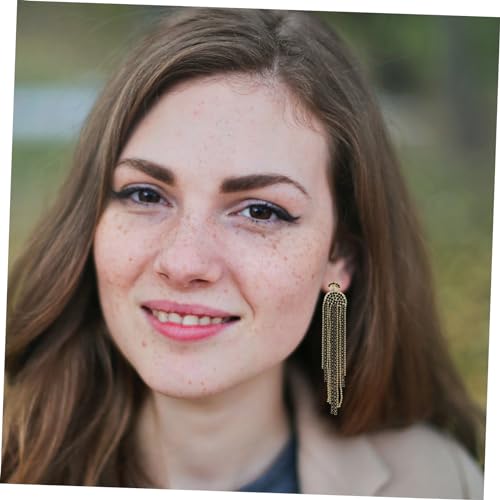 Gatuida Lange Ohrhänger mit Quasten Damen Ohrschmuck Modisch Leicht Langlebig Stilvoll für Besondere Anlässe und Alltag Geeignet von Gatuida