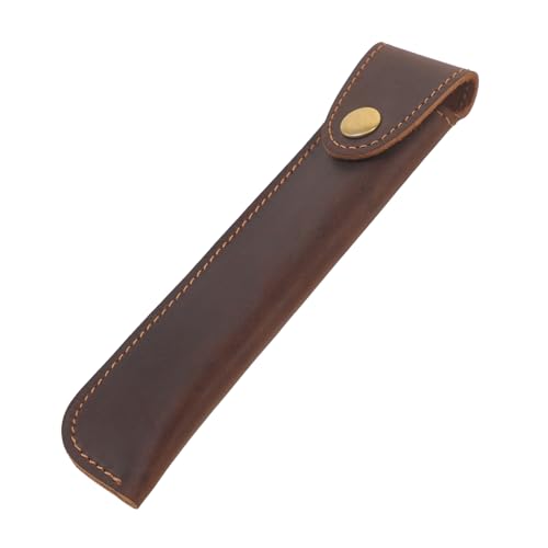 Gatuida Ledertasche für Stifte Handgefertigte Schützende Federmappe für Füllfederhalter Leicht und Langlebig Praktische Aufbewahrungstasche für Büro Zuhause und Unterwegs Braun von Gatuida