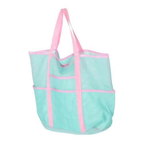 Gatuida Leichte Atmungsaktive Mesh strandtasche aus Polyester Multifunktional als Reise organizer für Schwimmausrüstung und Duschutensilien Praktische Handtasche für Sommer und von Gatuida