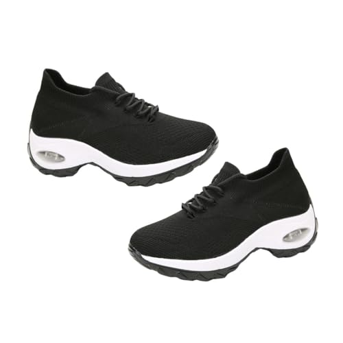 Gatuida Leichte Damen Sportschuhe mit Luftpolster rutschfest Atmungsaktiv Federnde Dämpfung Sneaker für Frühling und Herbst Stabile Fersenkonstruktion Strapazierfähiges Gewebe Modische von Gatuida