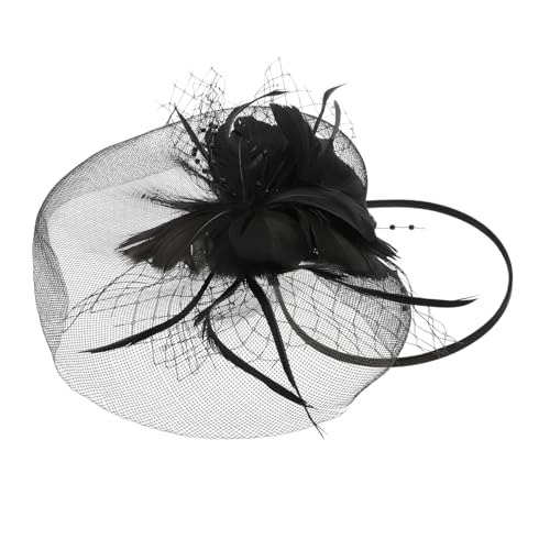 Gatuida Leichter Festival Haarschmuck mit Federn Kreativer Halloween Haarreif für Party Karneval und Familienfotos Bequem und Strapazierfähig Schwarz von Gatuida