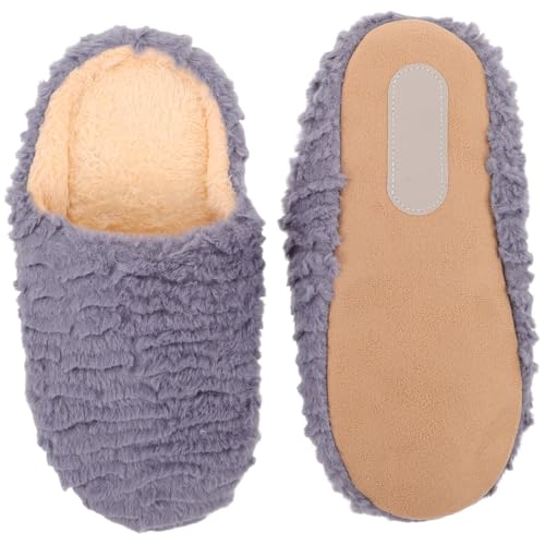 Gatuida Leise Hausschuhe mit Rutschfester Weicher Sohle und Warmem Futter für Damen und Herren Atmungsaktiv Geräuscharm Geeignet für Frühling Herbst Winter von Gatuida