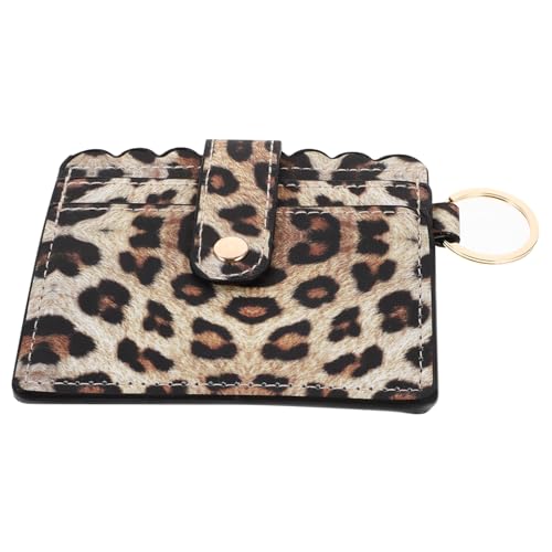 Gatuida Leopard Geldbörse Damen Kleines Kartenetui PU mit Münzfach Wallet für Frauen Tragbar Leicht für Kreditkarten Bargeld mit Leopardenmuster von Gatuida