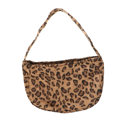 Gatuida Leopard Muster Schultertasche Damen Handtasche Vintage Armpit Bag Leicht Tragbar Modisch Für Alltag Arbeit Freizeit von Gatuida