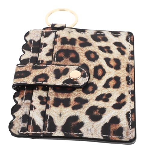 Gatuida Leopard Print PU Kartenetui Damen Klein Kompakt Kreditkartenhalter Geldbörse Portabel Langlebig für Reisen Geschenk für Frauen von Gatuida