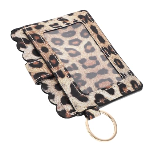 Gatuida Leopardenmuster Kartenetui Damen aus Langlebigem PU Kleines Kreditkartenetui mit Metallakzenten Kompakte Geldbörse für Karten Bargeld und Visitenkarten Minimalistisches von Gatuida
