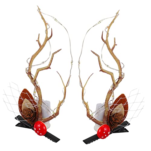 Gatuida Leuchtende Hirschgeweih Haarspangen Weihnachtsdeko Haarschmuck mit Warmem Licht für Festliche Partys und Winterstimmung Gatuida Leuchtende Hirschgeweih Haarspangen Weihnachtsdeko Haarschmuck mit Warmem Licht für Festliche Partys und Winterstimmung von Gatuida