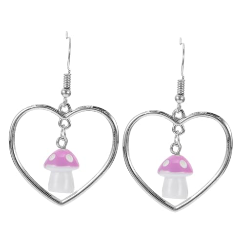 Gatuida Liebenswerte Damen Ohrringe Herz Pilz Design Ohrstecker Zarte Schmuckaccessoires Perfektes Valentinstagsgeschenk für Freundin Schwester Mutter Gatuida Liebenswerte Damen Ohrringe Herz Pilz Design Ohrstecker Zarte Schmuckaccessoires Perfektes Valentinstagsgeschenk für Freundin Schwester Mutter von Gatuida