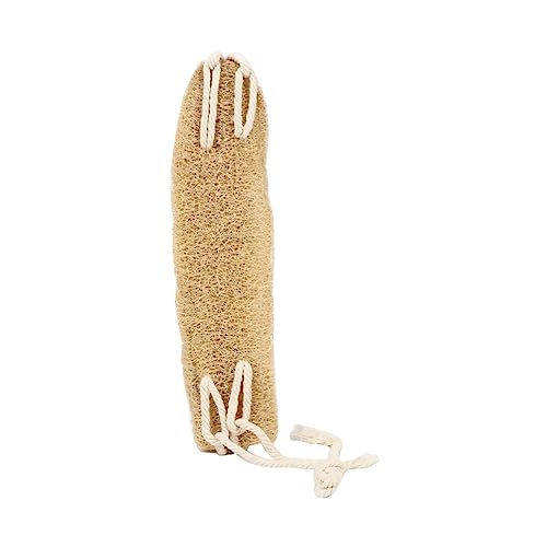Gatuida Luffa-Badetuch Haut hintere Unterlegscheibe Peeling-Waschlappen Zurück exfoliating sponge badschrubber bürste Peelingband Unterlegscheibe für Dusche natürliche Pflanzenfaser Beige von Gatuida