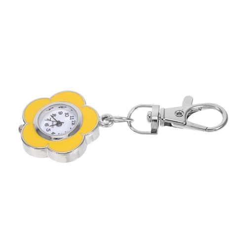 Gatuida Luminous Schlüsselbund für Krankenschwestern Studenten Handfreie Kompakte Uhr im Sonnenblumen Design mit Praktischem Schlüsselanhänger von Gatuida