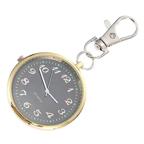 Gatuida Luminous Taschenuhr Schlüsselanhänger mit Großem Langlebiges Material Allergikerfreundlich Klassische Farbkombination Geeignet für Senioren und Demenzkranke Zufällige Farbe von Gatuida