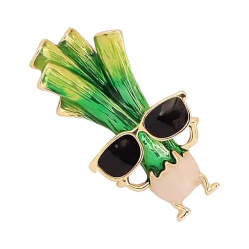 Gatuida Lustige Metallbrosche Gemüse lapel pin mit Lauchzwiebel motiv Robuste Anstecknadel für Kleidung Pullover Schals und Hüte Geschenkidee für Frauen Vielseitiges Modeaccessoire von Gatuida