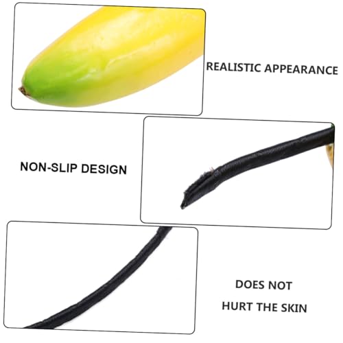 Gatuida Lustiges Bananen Haarband Erwachsene Party Kopfschmuck Leichtes Rutschfestes Performance Headdress für Cosplay und Feiern Auffälliges Haarschmuck Accessoire mit Beidseitigem von Gatuida