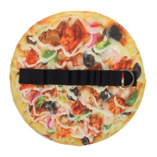 Gatuida Lustiges Pizza Stiftetui aus Strapazierfähigem Canvas Praktischer Organizer für Pinsel und Bleistifte Wiederverwendbare Schreibwaren Aufbewahrung für Schule und Büro von Gatuida