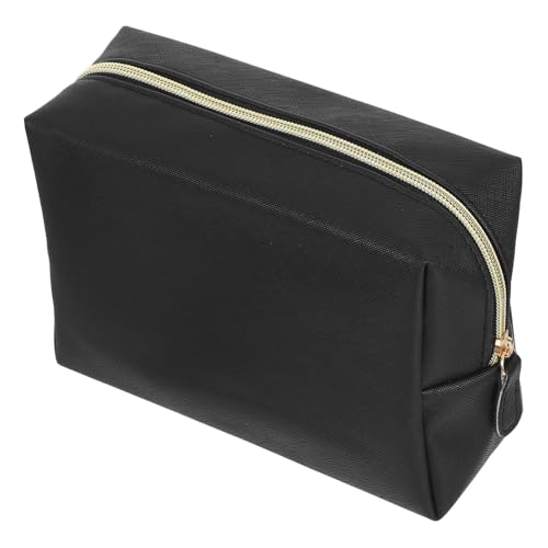 Gatuida Make-up-Tasche – Kosmetiktasche mit Reißverschluss – Tragbare Reise-Kulturtasche, Clutch, Make-up-Pinsel-Organizer für Frauen und Mädchen, Schwarz von Gatuida