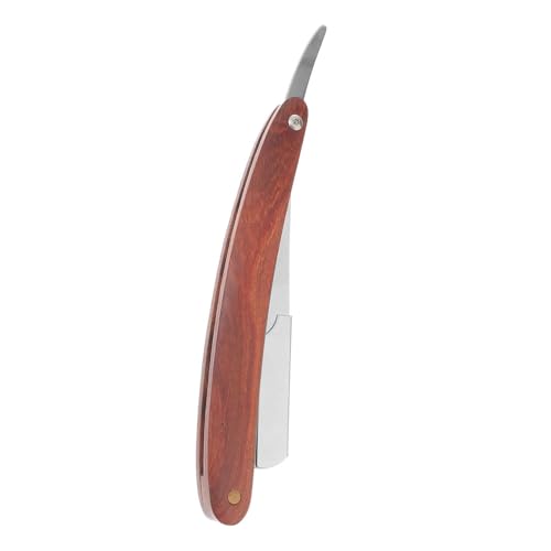 Gatuida Manuelles Rasiermesser mit Holzgriff Rasierer für Männer für Bartpflege und Friseursalons Faltbares Design Leicht und Tragbar Langlebig und Vielseitig Einsetzbar von Gatuida