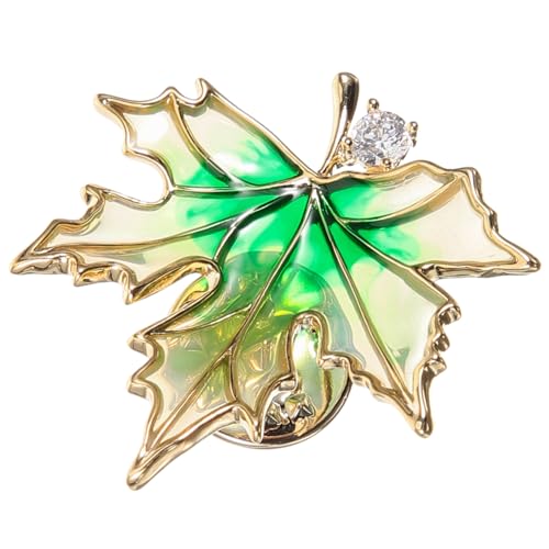 Gatuida Maple Leaf Brosche Damen Herbst Anstecknadel mit Rutschfestem Verschluss Emailliert Farbintensiv Modisches Accessoire für Casual und Formelle Kleidung von Gatuida