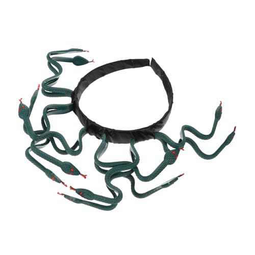 Gatuida Medusa Schlangenkopf Stirnband Simulation Cosplay Kopfbedeckung Horror Haarreifen Party Accessoires Leicht Tragbar Langlebig von Gatuida