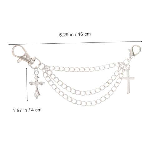 Gatuida Mehrlagige Schuhketten mit Sternanhänger Modische Schwere Mechanik design Schuhdekoration für Sneaker und Weiße Schuhe Leichte Tragbare Accessoires für Alltag Party und Freizeit von Gatuida