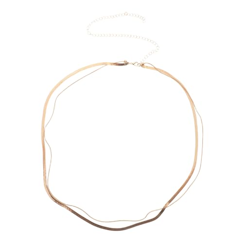 Gatuida Mehrlagige Taillenkette Damen Verstellbar Langlebigem Schlangenknochen Material Modischer Bauchkettengürtel für Jeans und Sommerkleider Eleganter Körperschmuck für Partys und von Gatuida