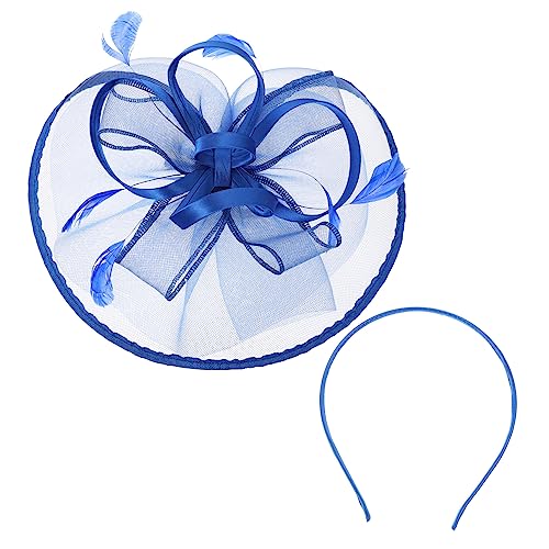 Gatuida Fascinator Mütze Für Frauen Mesh Quill Stirnband Hochzeit Brautschmuck Gefieder Haarband Party Hut Kopfschmuck Tragen von Gatuida