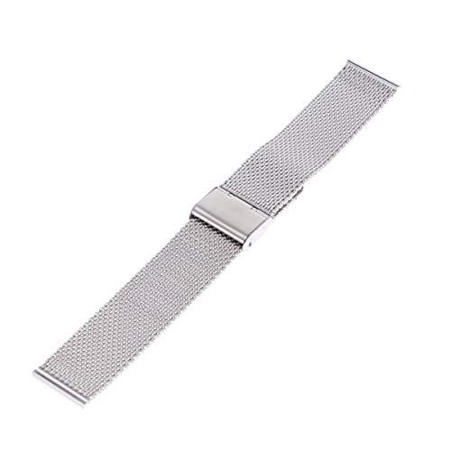 Gatuida Elegantes Uhrenarmband Aus Edelstahl 22 Mm Haifischnetz-uhrenarmband Modisches Mesh-uhrenarmband Bequeme Passform Und Faltschließe Für Business Sport Und Den Täglichen Gebrauch von Gatuida