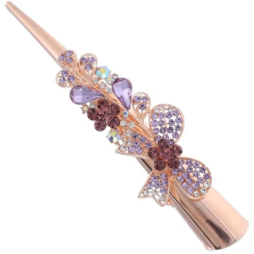 Gatuida Metall Haarklammer mit Strass Schleife Große Stabile Haarklammer für Damen Langlebig und Modisch Eleganter Haarschmuck für Alltag und Rutschfest und Formbeständig von Gatuida