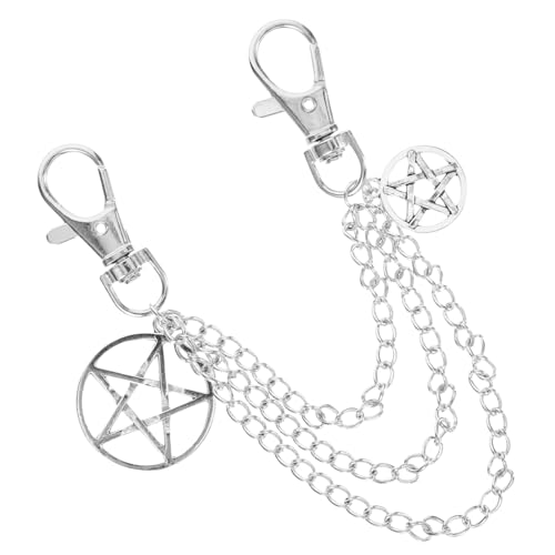 Gatuida Metall Schuhkette mit Stern Design Langlebige Legierung Dekorative Schnürsenkel Charms für Sneaker und Boots Einfache Installation Modisches Accessoire für Damen und Herren von Gatuida