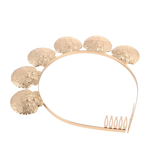 Gatuida Metall Shell Haarreif mit Perlen Elegant Leichtes Haarschmuck für Damen Mädchen Urlaub Freizeit Geeignet Langlebig Komfortabel Modisch Goldfarben von Gatuida