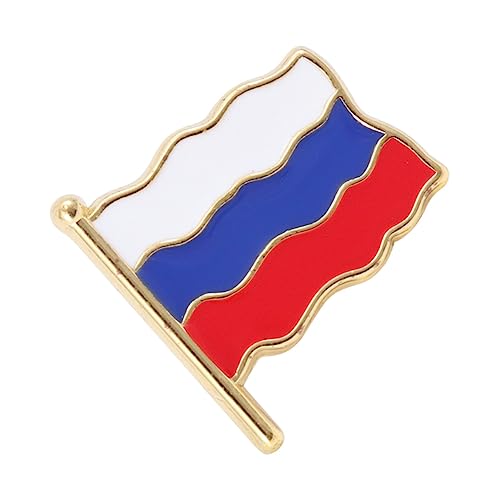 Gatuida Metallflaggenstift Kleiderabzeichen Schlüssel Nationalflaggenbrosche Stolz Modische Emaille-revers-pin-abzeichen-flagge Land Kleidung Metallstifte Rot von Gatuida