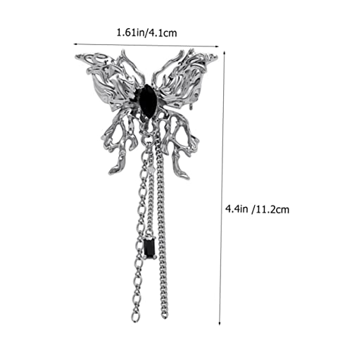 Gatuida Metallic Schmetterlingsbrosche mit Tassel Langlebige Anstecknadel für Damenkleidung Halstuch Rucksack und Schal Stabile Metalllegierung Brosche als Vielseitige Dekoration von Gatuida