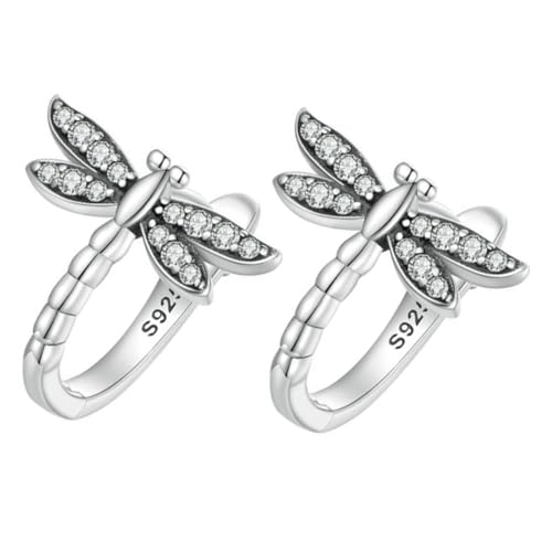 Gatuida Minimalistische Libellen Ohrringe Sterlingsilber Kleine Dangle Loop Ohrringe Damen Schmuck zu Weihnachten Geburtstag Valentinstag von Gatuida