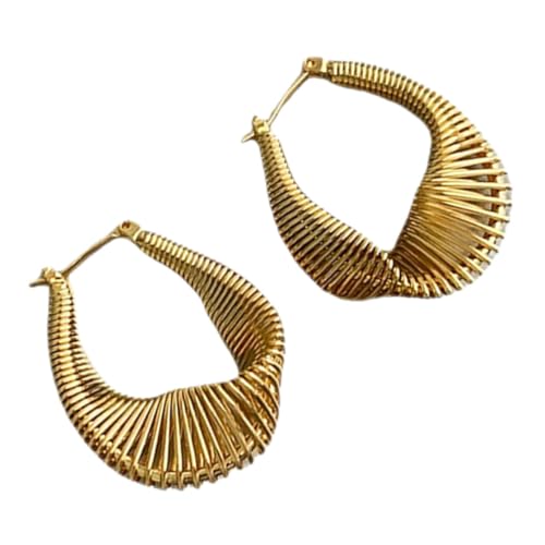 Gatuida Minimalistische Ohrringe Goldfarben Leichte Statement Creolen Damen Schmuck Federleichte Sichere Einzigartige Design Geeignet für Frauen und Teens Gatuida Minimalistische Ohrringe Goldfarben Leichte Statement Creolen Damen Schmuck Federleichte Sichere Einzigartige Design Geeignet für Frauen und Teens von Gatuida