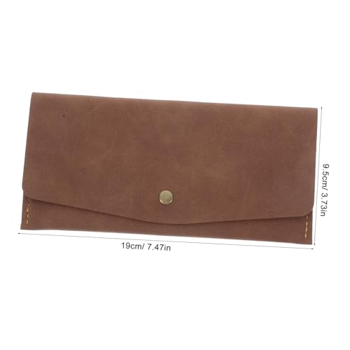 Gatuida Minimalistisches Retro Geldbörsen Pu Material mit Mehreren Kartenfächern Wiederverwendbar und Wasserabweisend Praktischer Geldbeutel für Herren und Damen Leichtbraun von Gatuida