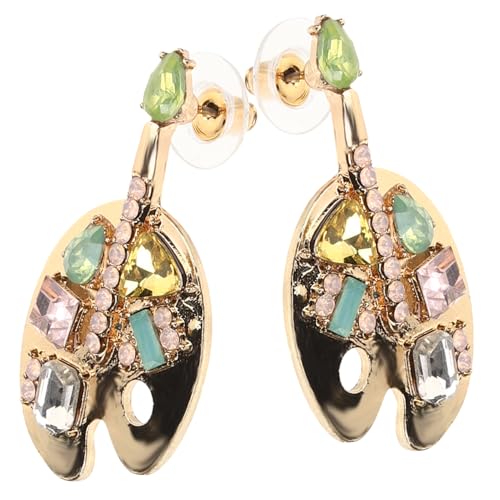 Gatuida Moderne Ohrstecker Palette mit Farbigen Zirkonia Geometrisches Design Leichte Statement Ohrringe für Frauen Eleganter Modeschmuck für Party und Alltag von Gatuida