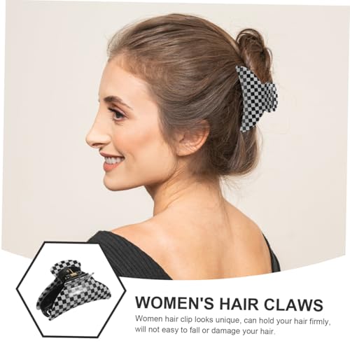 Gatuida Modische Dicke Haarklammer aus Acryl mit Fester Fixierung Rutschfestes Haarschmuck accessoire für Damen und Mädchen Kreative Allmatch haarspange zur Stilvollen Haarfixierung von Gatuida