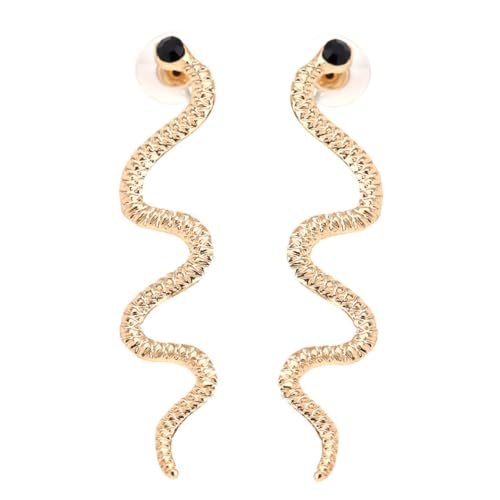 Gatuida Modische Schlangen ohrringe Damen Silber Eardrop Kreatives Design Langlebig Stilvoll Geschenkidee Alltagsschmuck von Gatuida